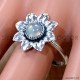 Rainbow Moonstone 925 Sterling Silver Ring (SJWR-3129) Rainbow Moonstone 925 Sterling Silver Ring (SJWR-3129)