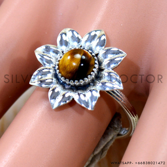 Tiger Eye 925 Sterling Silver Ring (SJWR-3130) Tiger Eye 925 Sterling Silver Ring (SJWR-3130)