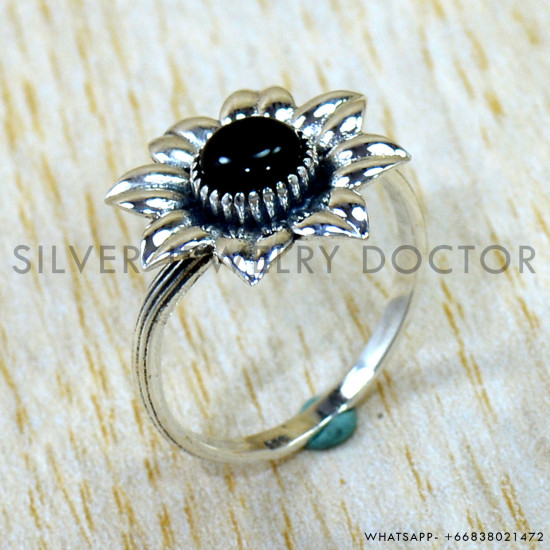 Black Onyx 925 Sterling Silver Ring (SJWR-3131) Black Onyx 925 Sterling Silver Ring (SJWR-3131)