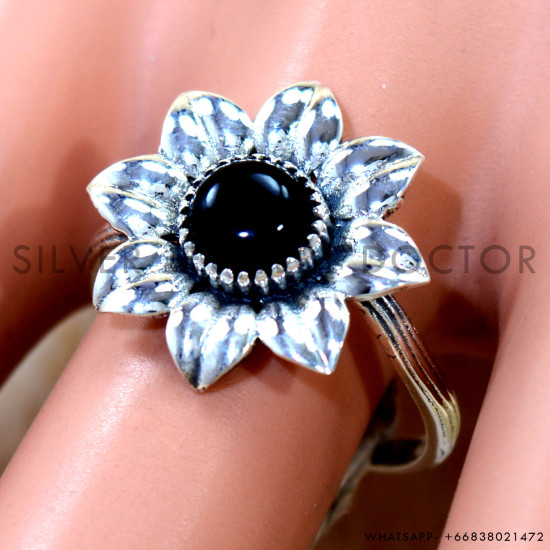 Black Onyx 925 Sterling Silver Ring (SJWR-3131) Black Onyx 925 Sterling Silver Ring (SJWR-3131)