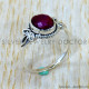 Ruby 925 Sterling Silver Ring (SJWR-3135)
