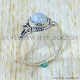 Rainbow Moonstone 925 Sterling Silver Ring (SJWR-3136) Rainbow Moonstone 925 Sterling Silver Ring (SJWR-3136)