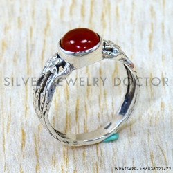 Carnelian 925 Sterling Silver Ring (SJWR-3139) Carnelian 925 Sterling Silver Ring (SJWR-3139)