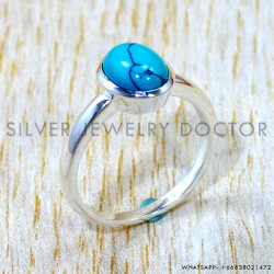 Turquoise 925 Sterling Silver Ring (SJWR-3146)