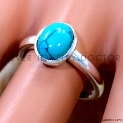 Turquoise 925 Sterling Silver Ring (SJWR-3146)