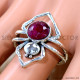 Ruby 925 Sterling Silver Ring (SJWR-3148) Ruby 925 Sterling Silver Ring (SJWR-3148)