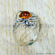 Amber 925 Sterling Silver Ring (SJWR-3150)