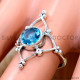 Blue Topaz 925 Sterling Silver Ring (SJWR-3153) Blue Topaz 925 Sterling Silver Ring (SJWR-3153)