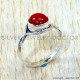Coral 925 Sterling Silver Ring (SJWR-3159)