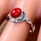 Coral 925 Sterling Silver Ring (SJWR-3159)