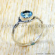 Blue Topaz 925 Sterling Silver Ring (SJWR-3160) Blue Topaz 925 Sterling Silver Ring (SJWR-3160)