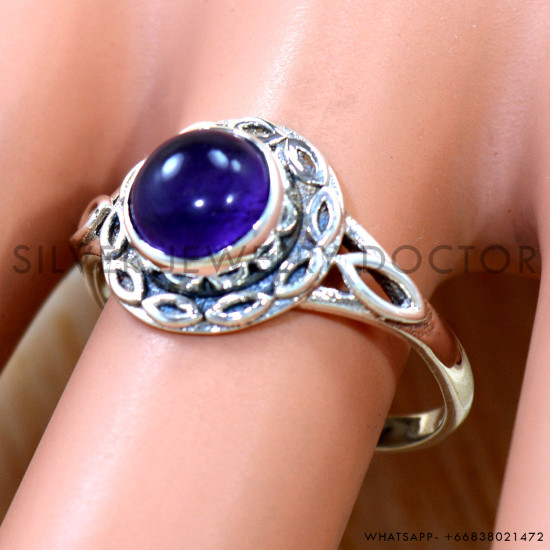 Amethyst 925 Sterling Silver Ring (SJWR-3166) Amethyst 925 Sterling Silver Ring (SJWR-3166)