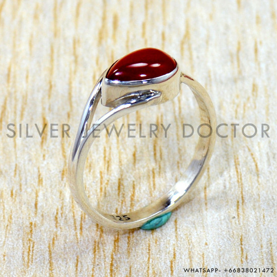 Carnelian 925 Sterling Silver Ring (SJWR-3168) Carnelian 925 Sterling Silver Ring (SJWR-3168)
