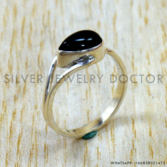 Black Onyx 925 Sterling Silver Ring (SJWR-3170) Black Onyx 925 Sterling Silver Ring (SJWR-3170)