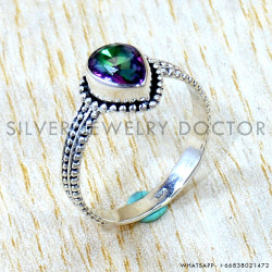 Mystic Topaz 925 Sterling Silver Ring (SJWR-3175) Mystic Topaz 925 Sterling Silver Ring (SJWR-3175)