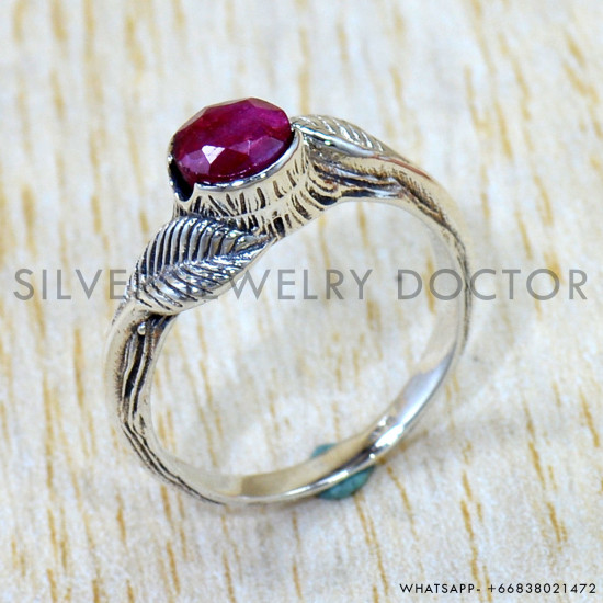 Ruby 925 Sterling Silver Ring (SJWR-3181) Ruby 925 Sterling Silver Ring (SJWR-3181)