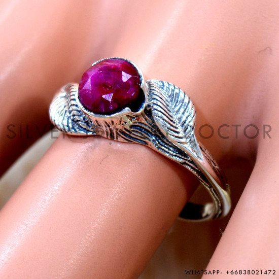 Ruby 925 Sterling Silver Ring (SJWR-3181) Ruby 925 Sterling Silver Ring (SJWR-3181)