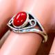 Coral 925 Sterling Silver Ring (SJWR-3184) Coral 925 Sterling Silver Ring (SJWR-3184)
