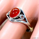 Carnelian 925 Sterling Silver Ring (SJWR-3187) Carnelian 925 Sterling Silver Ring (SJWR-3187)