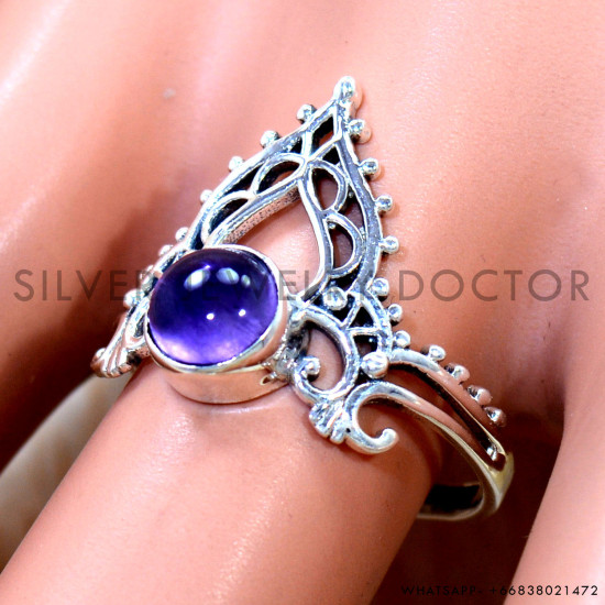 Amethyst 925 Sterling Silver Ring (SJWR-3188) Amethyst 925 Sterling Silver Ring (SJWR-3188)