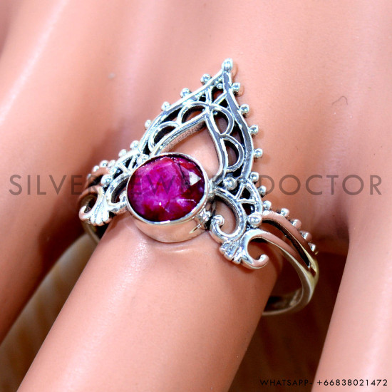 Ruby 925 Sterling Silver Ring (SJWR-3189) Ruby 925 Sterling Silver Ring (SJWR-3189)