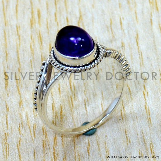 Amethyst 925 Sterling Silver Ring (SJWR-3195) Amethyst 925 Sterling Silver Ring (SJWR-3195)