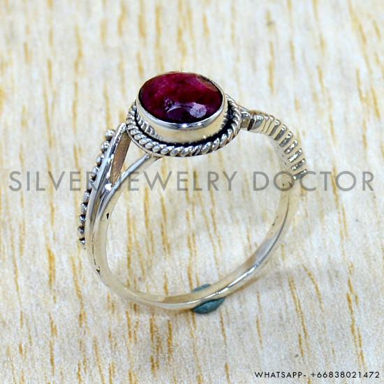 Ruby 925 Sterling Silver Ring (SJWR-3197) Ruby 925 Sterling Silver Ring (SJWR-3197)