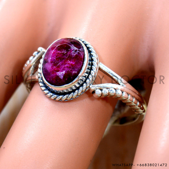 Ruby 925 Sterling Silver Ring (SJWR-3197) Ruby 925 Sterling Silver Ring (SJWR-3197)