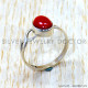 Coral 925 Sterling Silver Ring (SJWR-3198)