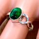 Emerald 925 Sterling Silver Ring (SJWR-3201) Emerald 925 Sterling Silver Ring (SJWR-3201)