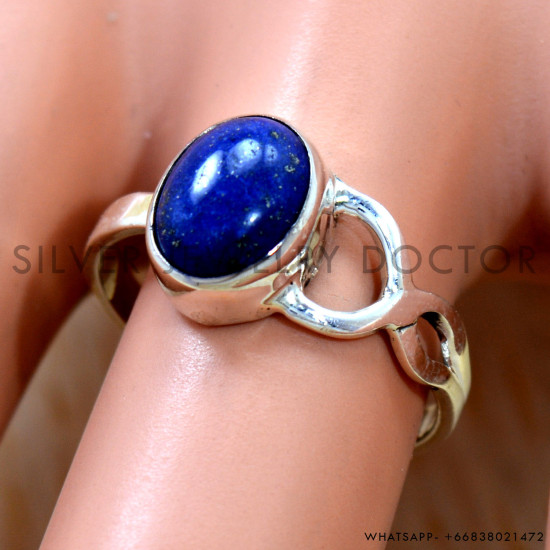 Lapis Lazuli 925 Sterling Silver Ring (SJWR-3202) Lapis Lazuli 925 Sterling Silver Ring (SJWR-3202)