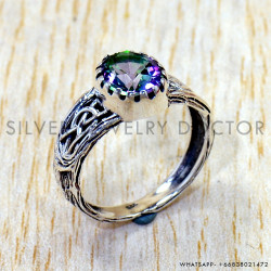 Mystic Topaz 925 Sterling Silver Ring (SJWR-3203) Mystic Topaz 925 Sterling Silver Ring (SJWR-3203)