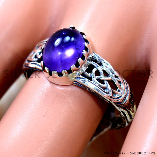 Amethyst 925 Sterling Silver Ring (SJWR-3207) Amethyst 925 Sterling Silver Ring (SJWR-3207)