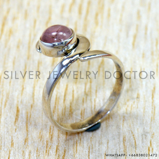 Rose Quartz 925 Sterling Silver Ring (SJWR-3213) Rose Quartz 925 Sterling Silver Ring (SJWR-3213)