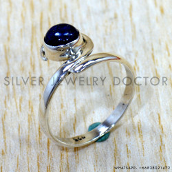 Lapis Lazuli 925 Sterling Silver Ring (SJWR-3215)