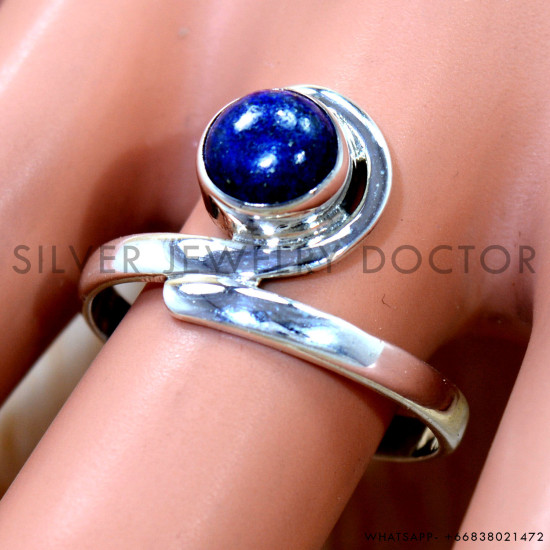 Lapis Lazuli 925 Sterling Silver Ring (SJWR-3215) Lapis Lazuli 925 Sterling Silver Ring (SJWR-3215)