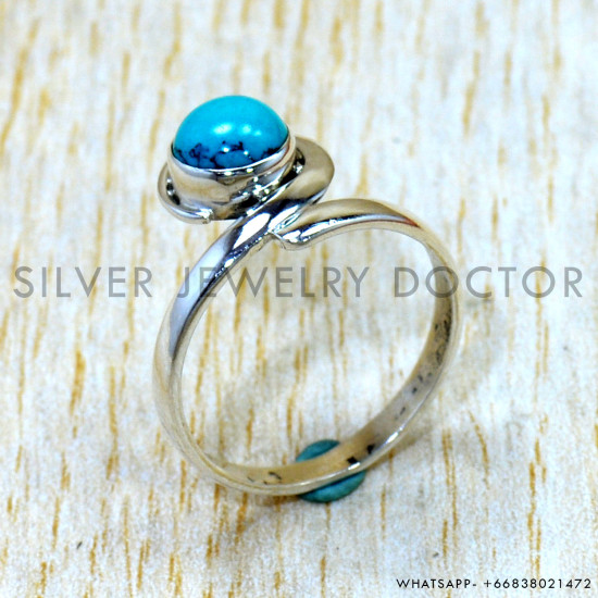 Turquoise 925 Sterling Silver Ring (SJWR-3217) Turquoise 925 Sterling Silver Ring (SJWR-3217)