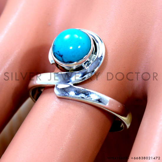 Turquoise 925 Sterling Silver Ring (SJWR-3217) Turquoise 925 Sterling Silver Ring (SJWR-3217)