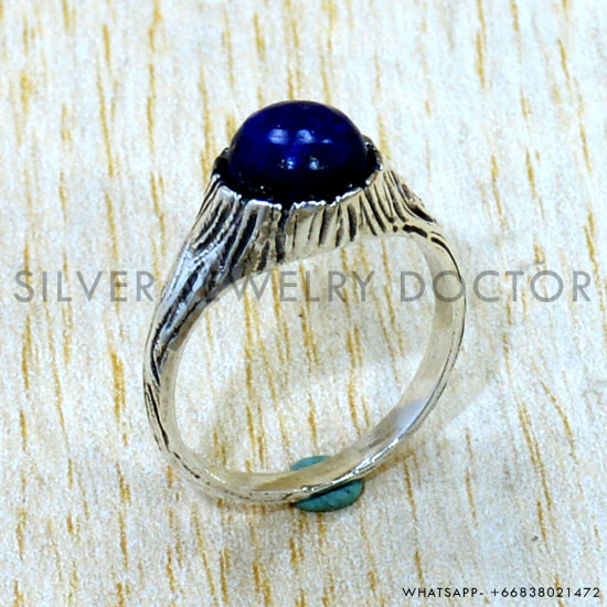 Lapis Lazuli 925 Sterling Silver Ring (SJWR-3219) Lapis Lazuli 925 Sterling Silver Ring (SJWR-3219)