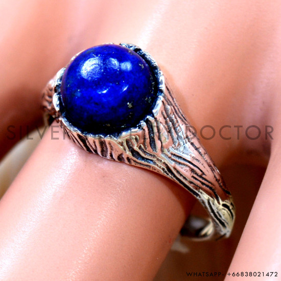 Lapis Lazuli 925 Sterling Silver Ring (SJWR-3219) Lapis Lazuli 925 Sterling Silver Ring (SJWR-3219)