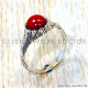 Coral 925 Sterling Silver Ring (SJWR-3220)
