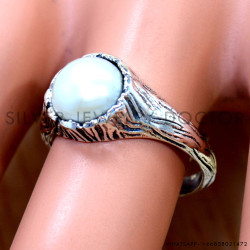 Pearl 925 Sterling Silver Ring (SJWR-3222)