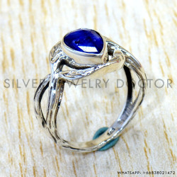 Sapphire 925 Sterling Silver Ring (SJWR-3223) Sapphire 925 Sterling Silver Ring (SJWR-3223)