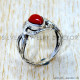 Coral 925 Sterling Silver Ring (SJWR-3227) Coral 925 Sterling Silver Ring (SJWR-3227)