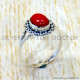 Coral 925 Sterling Silver Ring (SJWR-3231) Coral 925 Sterling Silver Ring (SJWR-3231)