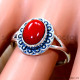 Coral 925 Sterling Silver Ring (SJWR-3231) Coral 925 Sterling Silver Ring (SJWR-3231)