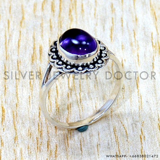 Amethyst 925 Sterling Silver Ring (SJWR-3232) Amethyst 925 Sterling Silver Ring (SJWR-3232)