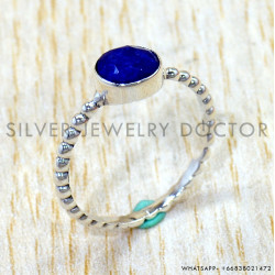 Sapphire 925 Sterling Silver Ring (SJWR-3234) Sapphire 925 Sterling Silver Ring (SJWR-3234)