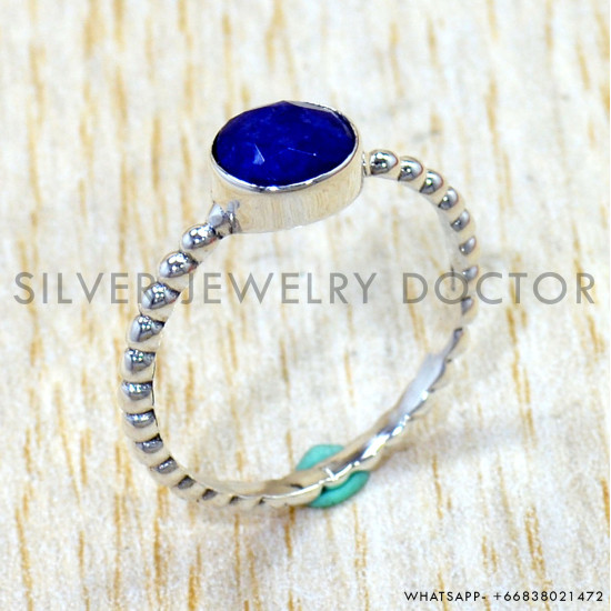 Sapphire 925 Sterling Silver Ring (SJWR-3234) Sapphire 925 Sterling Silver Ring (SJWR-3234)