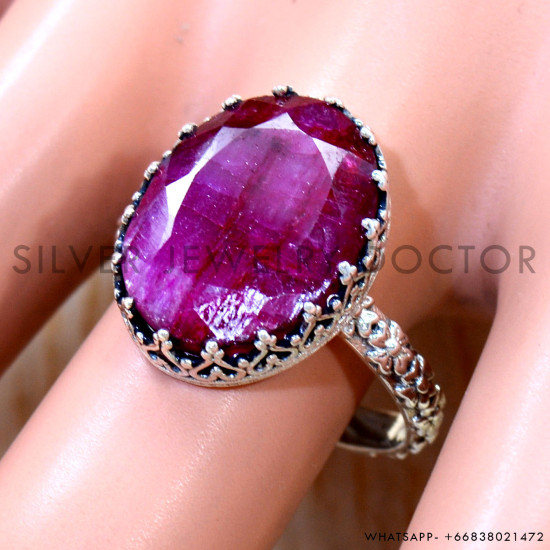 Ruby 925 Sterling Silver Ring (SJWR-3240) Ruby 925 Sterling Silver Ring (SJWR-3240)